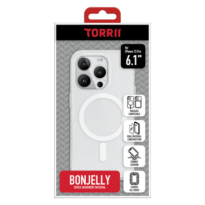 Torrii BonJelly 手機軟殼 for iPhone 15 Pro (MagSafe 透明)