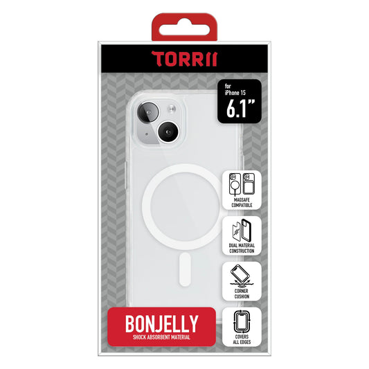 Torrii BonJelly 手機軟殼 for iPhone 15 (MagSafe 透明)