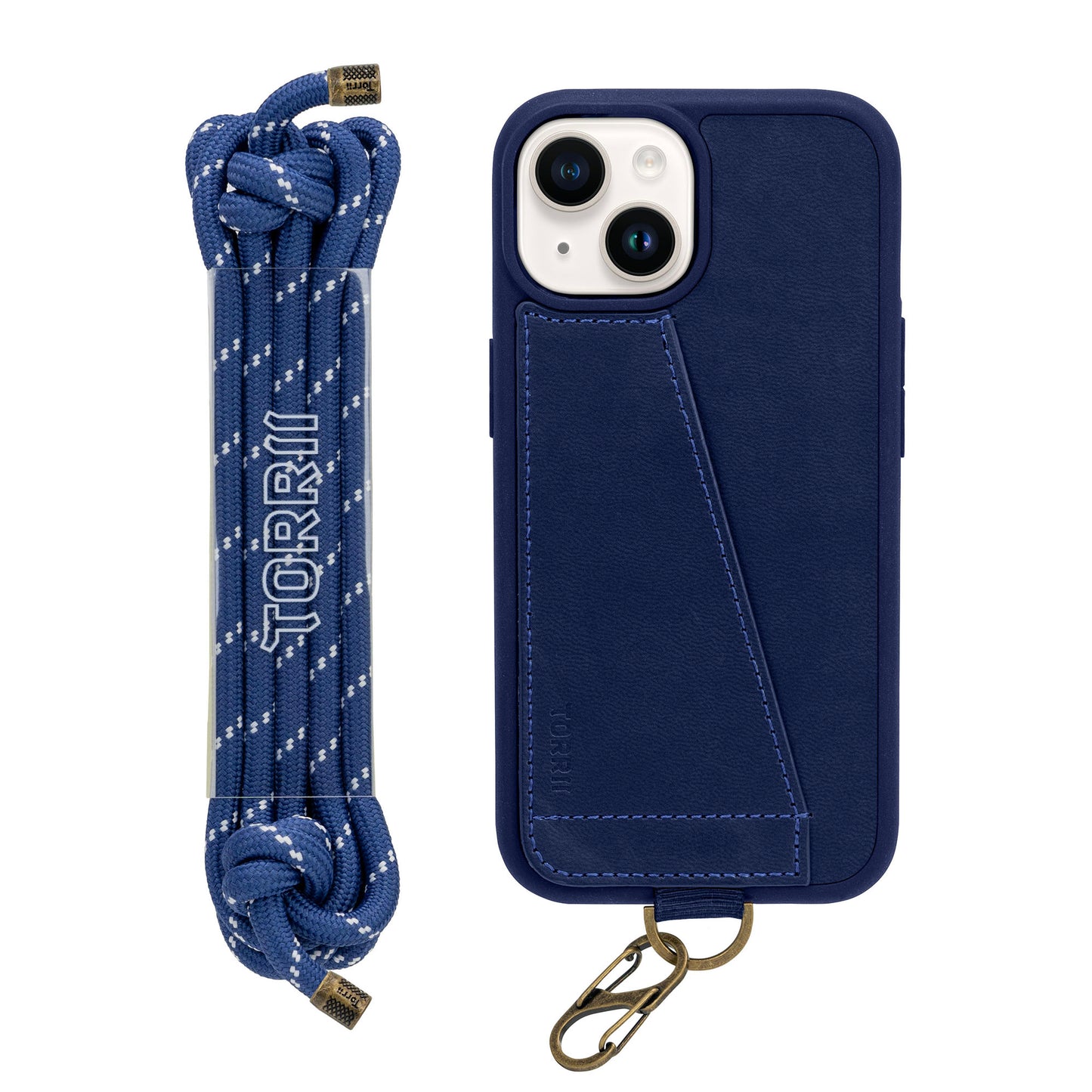 Torrii KOALA 皮革保護套 for iPhone 15 (深藍)