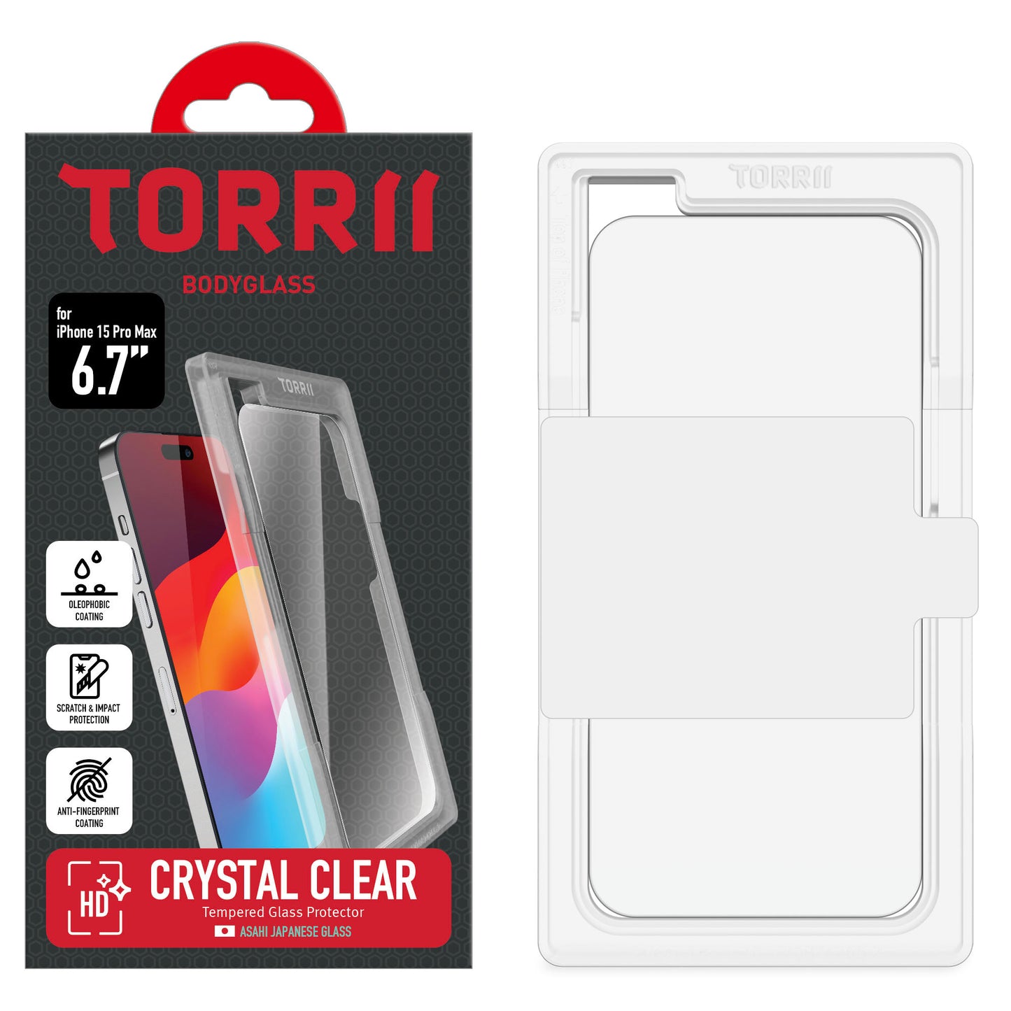 Torrii BODYGLASS 玻璃保護貼 for iPhone 15 Pro Max