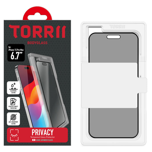 Torrii BODYGLASS 防窺玻璃保護貼 for iPhone 15 Pro Max