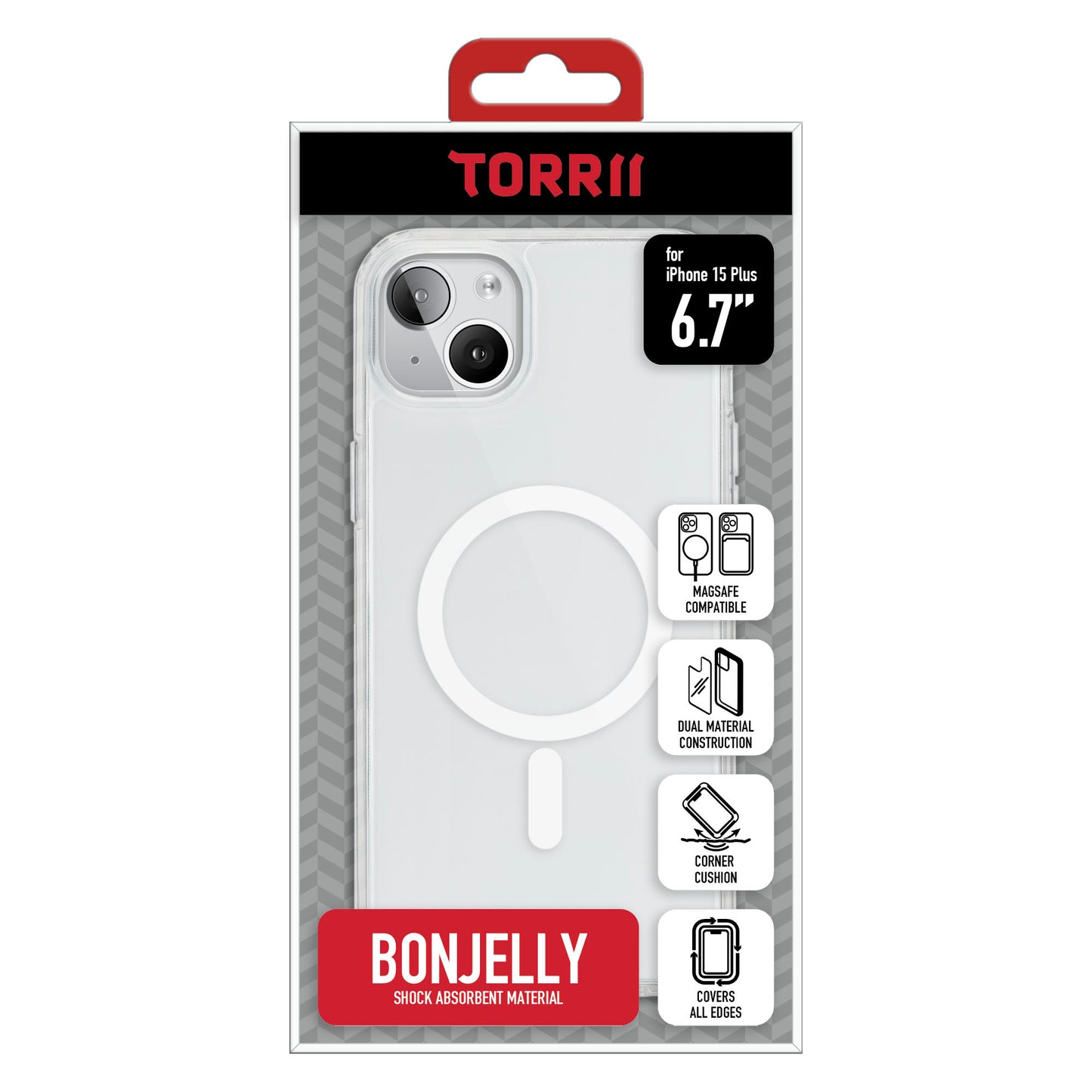 Torrii BonJelly 手機軟殼 for iPhone 15 Plus (MagSafe 透明)