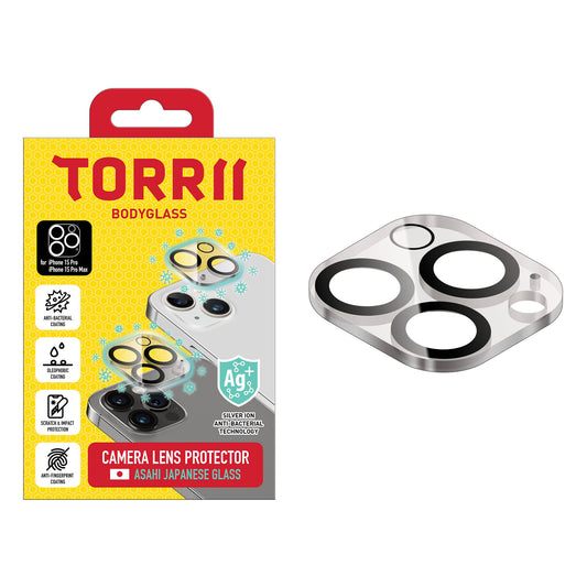 Torrii BODYGLASS 抗菌塗層相機鏡頭玻璃保護貼 for iPhone 15 Pro