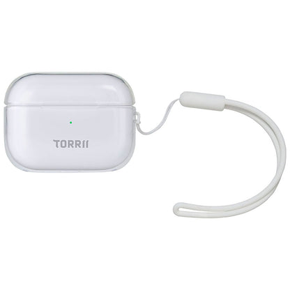 Torrii BONJelly AirPods Pro 第 2 代透明保護套 + 白色手帶
