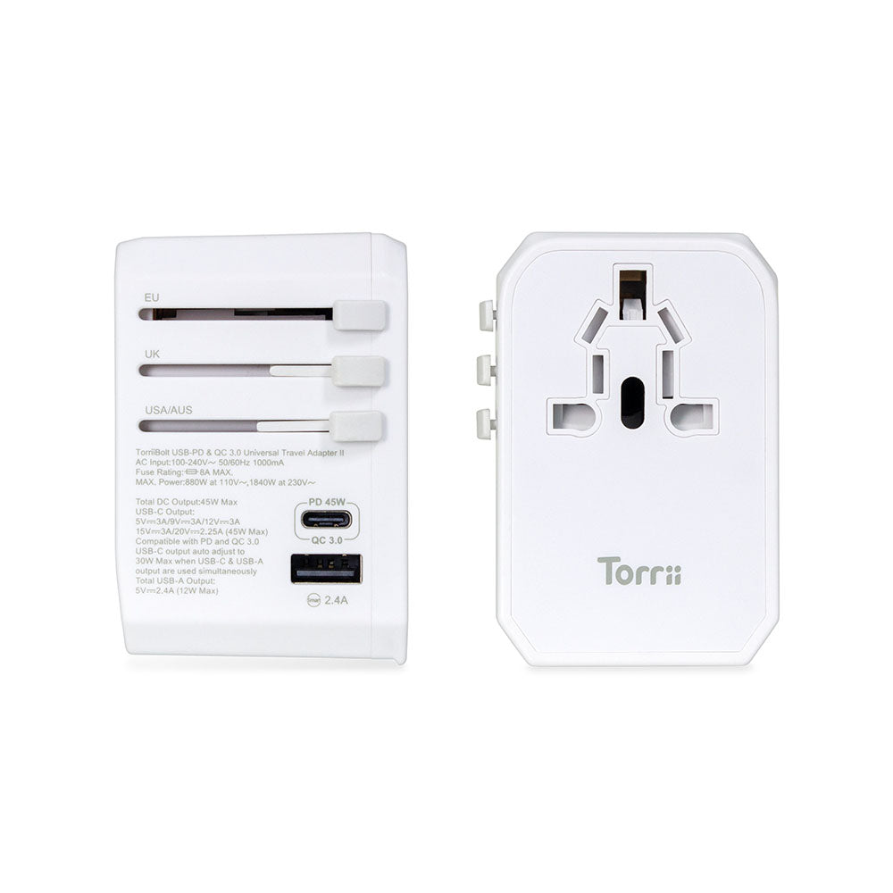 【免費送貨】TorriiBolt USB-C & QC3.0 第二代旅行轉插器 - anlander 好貨加 - 香港